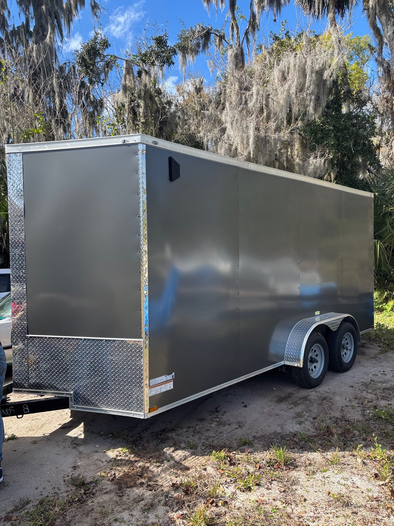 Rent a 7 x 16 enclosed trailer from equipment rental america